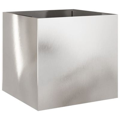 vidaXL plantekasse 49x47x46 cm rustfrit stål sølvfarvet