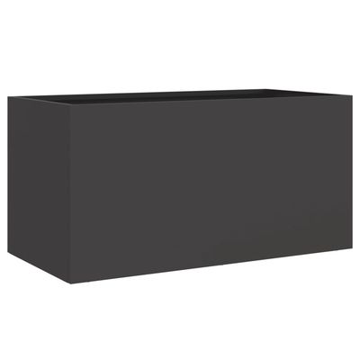 vidaXL Plantekasse svart 62x30x29 cm stål
