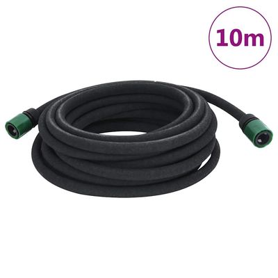 vidaXL siveslange 0,6" 10 m gummi sort