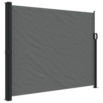 vidaXL Uttrekkbar sidemarkise antrasitt 160x500 cm