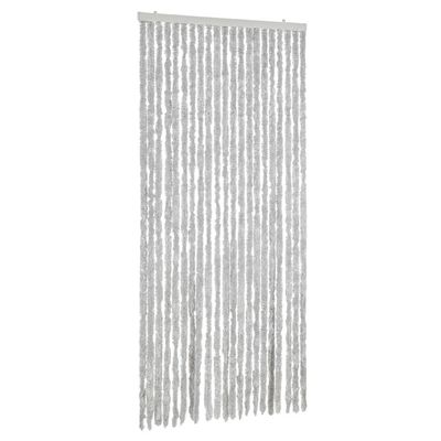 vidaXL Fluegardin grå 100x200 cm chenille