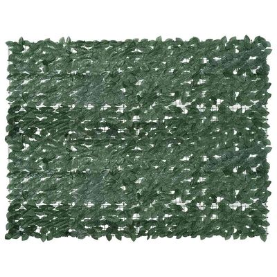 vidaXL Balkongskjerm med mørkegrønne blader 200x150 cm