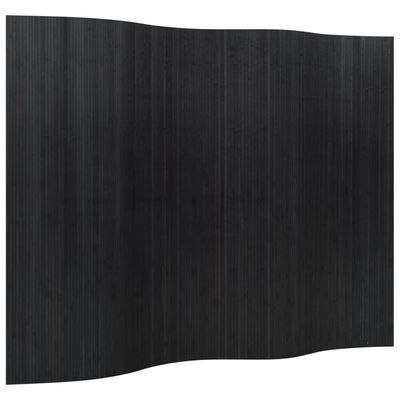 vidaXL Romdeler svart bredde 250 cm høyde 165 cm bambus