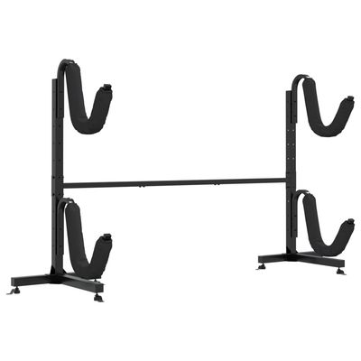 vidaXL Oppbevaringsstativ for 2 kajakker 250x57x127,5 cm stål