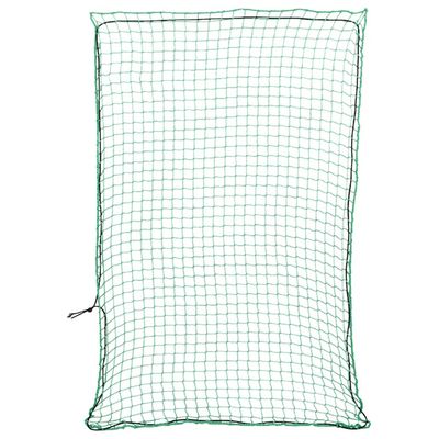 vidaXL Tilhengernett med elastisk tau grønn 3,5x2,5 m PP