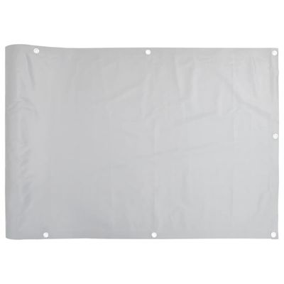 vidaXL Balkongskjerm grå 400x120 cm PVC