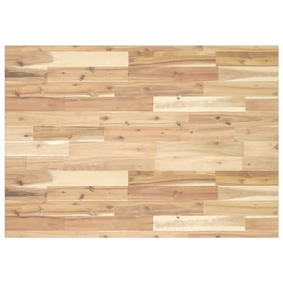 vidaXL Bordplate ubehandlet 120x70x2 cm heltre akasie