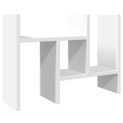 vidaXL Hylle til skrivebord hvit 34,5x15,5x35,5 cm konstruert tre