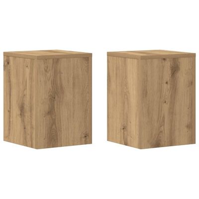 vidaXL Plantestativer 2 stk artisan eik 25x25x35 cm konstruert tre