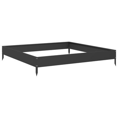 vidaXL højbed 100x100x18,5 cm stål sort
