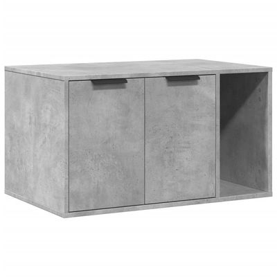 vidaXL toiletskjuler kattebakke 80x50x45 cm konstrueret træ betongrå
