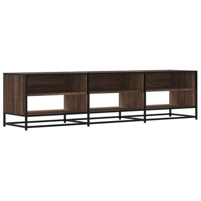 vidaXL TV-benk brun eik 180x40x46 cm konstruert tre