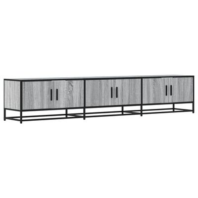 vidaXL TV-benk grå sonoma 210x35x41 cm konstruert tre