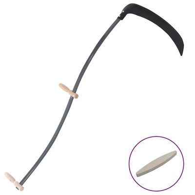 vidaXL Ljå med slipesten 145 cm