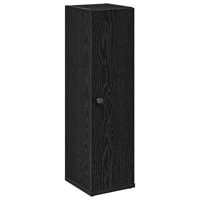 vidaXL Baderomsskap med rulleholder svart 20,5x22x72 cm