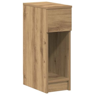 vidaXL Nattskap med Skuff artisan eik 20x36x60 cm