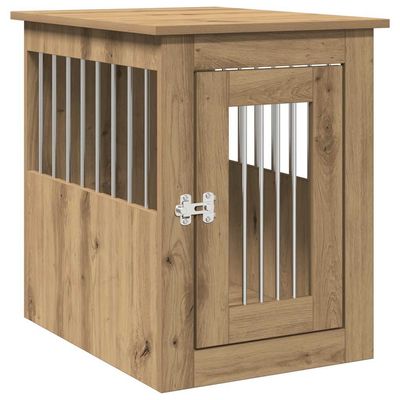 vidaXL Hundeburmøbler artisan eik 45x62x59 cm konstruert tre