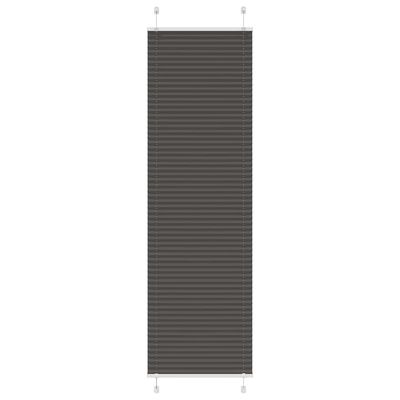 vidaXL plisségardin sort 60x200 cm Stoff Bredde 59,4 cm Polyester