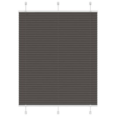 vidaXL plisségardin sort 105x100 cm Stoff Bredde 104,4 cm Polyester