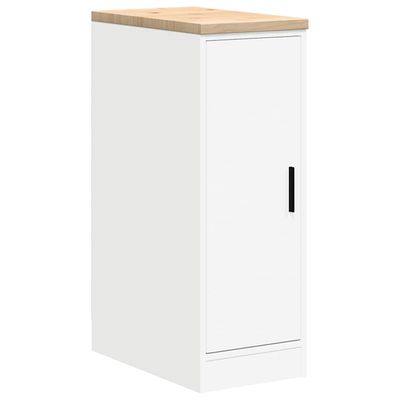 vidaXL Garasje Oppbevaringsskap Hvit 30x51x85 cm Heltre Furu