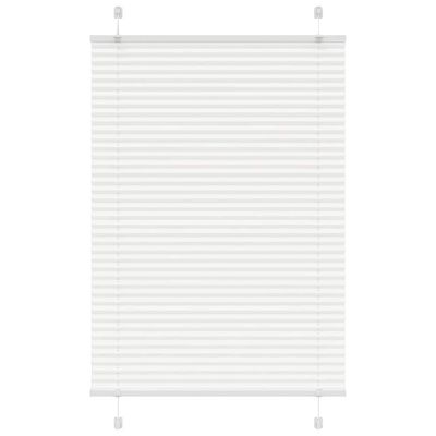 vidaXL plisségardin Hvit 100x100 cm Stoff Bredde 99,4 cm Polyester