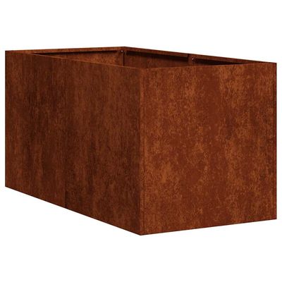 vidaXL Plantekasse rust 40x80x40 cm forvitringsstål