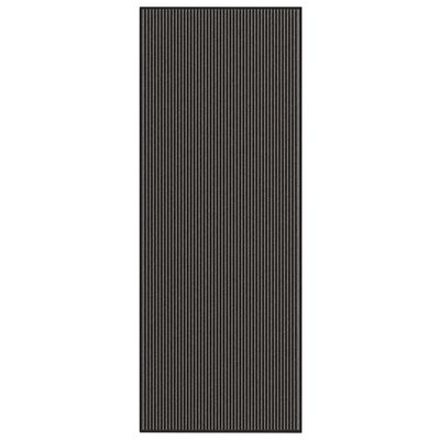 vidaXL Dørmatte Stripe Sort og Grå 115x300 cm