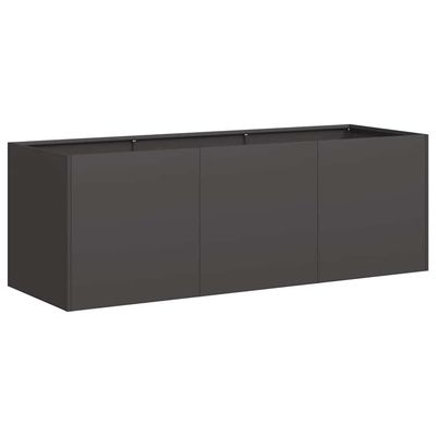 vidaXL plantekasse sort 120x40x40 cm koldvalset stål