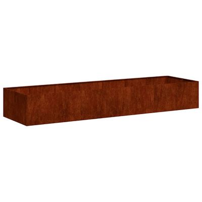 vidaXL plantekasse rustfarvet 280x80x40 cm forvitringsstål