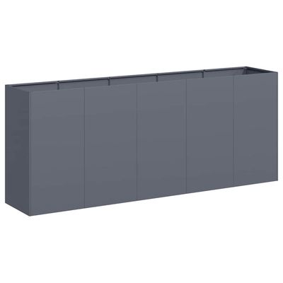 vidaXL plantekasse 200x40x80 cm koldvalset stål antracitgrå