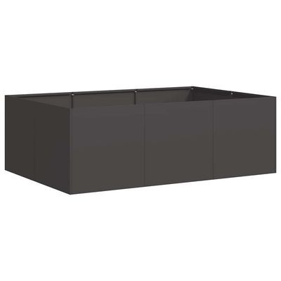 vidaXL Plantekasse svart 120x80x40 cm stål
