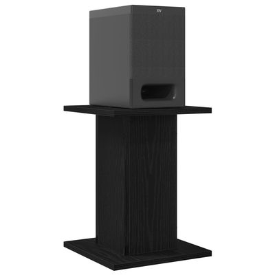 vidaXL Højtaler Stativer 2 pcs Sort eg 30 x 30 x 40 cm Konstrueret træ