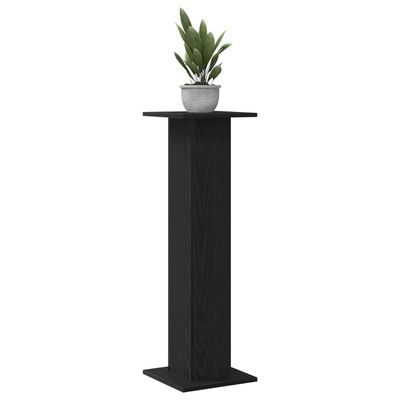 vidaXL Planteholder 2 pcs Sort eg 30 x 30 x 95 cm Konstrueret træ