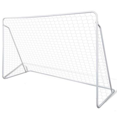 vidaXL Fotballmålsett med stolper og nett 240x90x150 cm høykvalitets