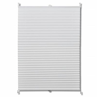 vidaXL Plisse Persienner 110x125 cm Hvit