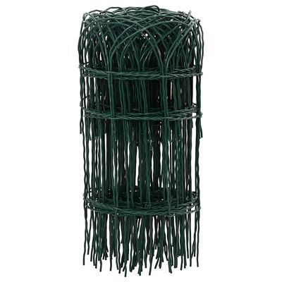 vidaXL Hagegrensegjerde pulverlakkert jern 25x0,4 m