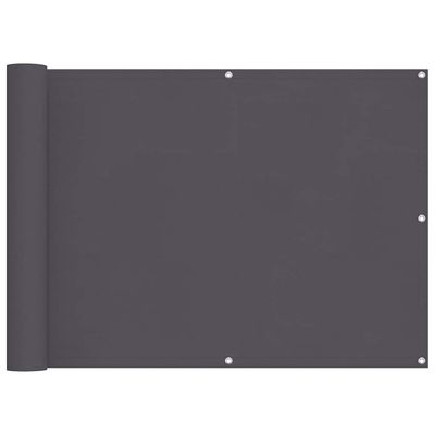 vidaXL Balkongskjerm Oxfordstoff 90x600 cm Antrasitt
