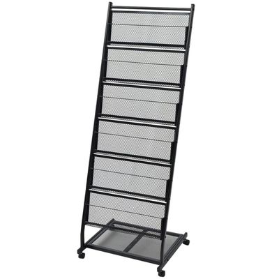 vidaXL Magasinhylle 47,5x43x133 cm svart A4