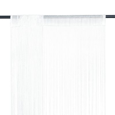 vidaXL Trådgardiner 2 st 140x250 cm vit