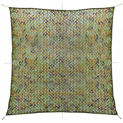 vidaXL camouflagenet med opbevaringstaske 6 x 6 m