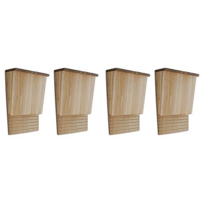 vidaXL Flaggermushus 4 stk 22x12x34 cm tre