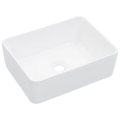 vidaXL Tvättställ 40x30x13 cm keramik vit