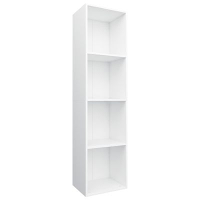 vidaXL Bokhylle/TV-benk hvit 36x30x143 cm sponplate