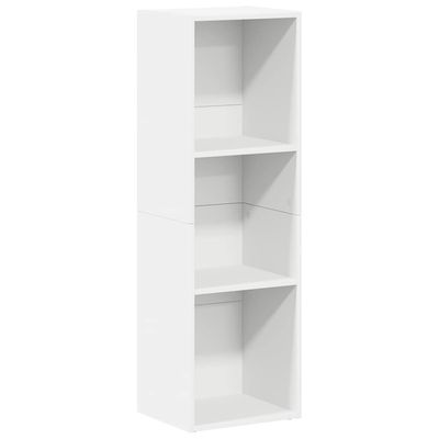 vidaXL Bokhylle/TV-benk hvit 36x30x114 cm sponplate