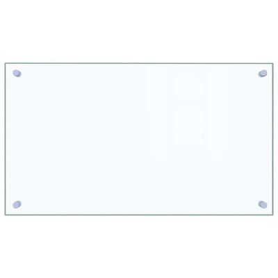 vidaXL Kjøkkenplate gjennomsiktig 70x40 cm herdet glass