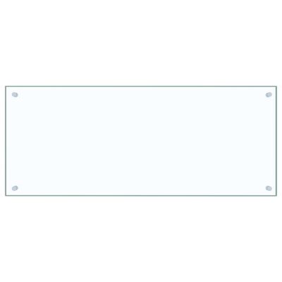 vidaXL Kjøkkenplate gjennomsiktig 100x40 cm herdet glass