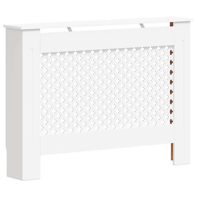 vidaXL Elementskydd vit 112x19x81,5 cm MDF