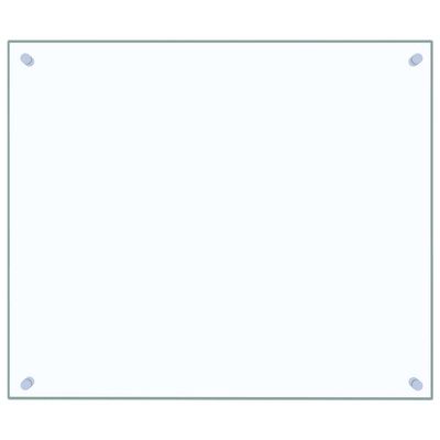 vidaXL Kjøkkenplate gjennomsiktig 70x60 cm herdet glass