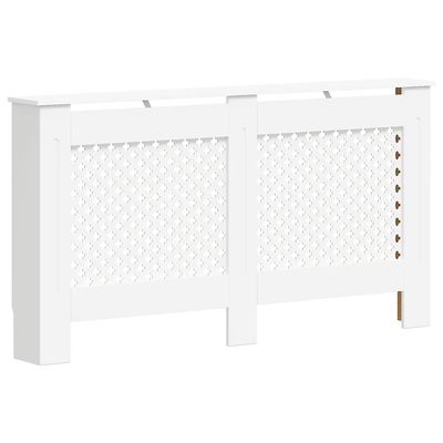 vidaXL Elementskydd vit 152x19x81,5 cm MDF