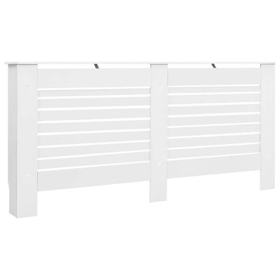 vidaXL Elementskydd vit 172x19x81,5 cm MDF